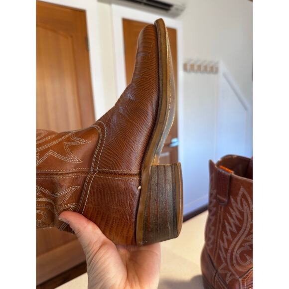 1970’s Levi’s Orange Tab Women's Size 10 Vintage Leather Cowboy Western Boots - Picture 6 of 9